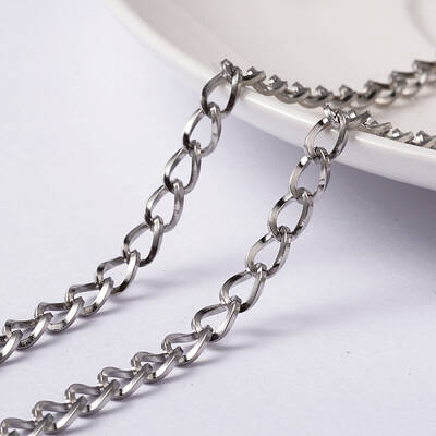 Tarnish Resistant 304 Stainless Steel Twisted Chain Curb Chains