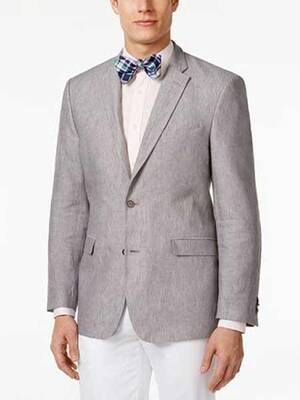 Mens Linen Blazer Big and Tall