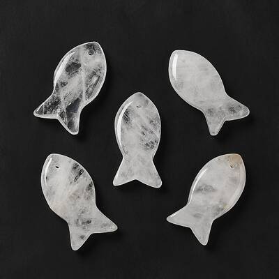 Natural Quartz Crystal Pendants