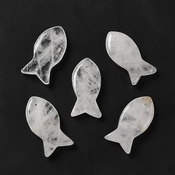 Natural Quartz Crystal Pendants