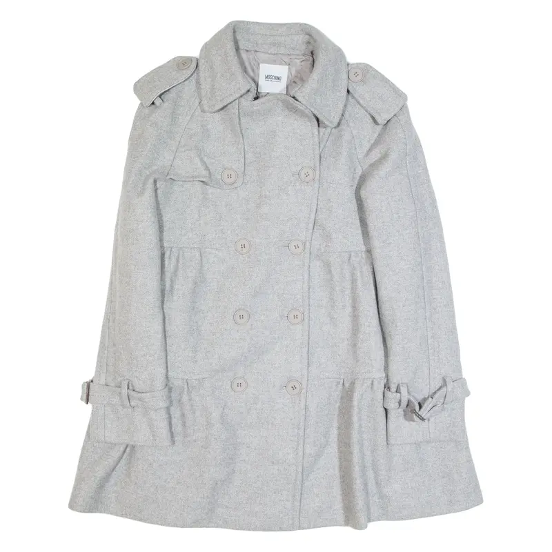 MOSCHINO CHEAP AND CHIC Womens Blazer Jacket Grey Wool S