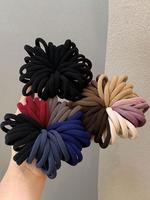 Random Color Hair Ties, 100pcs High Stretch Hair Ties, Casual Simple Hair Accessories for Women & Girls, Minimalist Headwear ...
