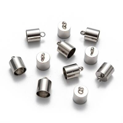 Tarnish Resistant Smooth Surface 201 Stainless Steel Cord Ends