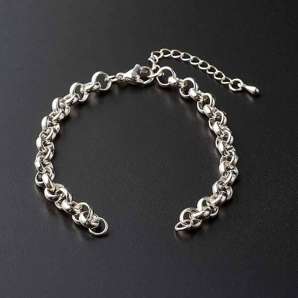 304 Stainless Steel Rolo Chain Bracelet