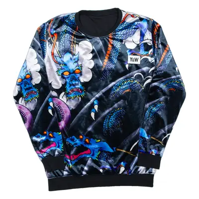 Y&W Reversible Mens Sweatshirt Black L