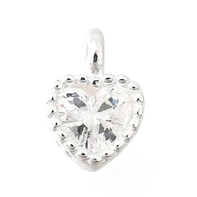 925 Sterling Silver Cubic Zirconia Charms