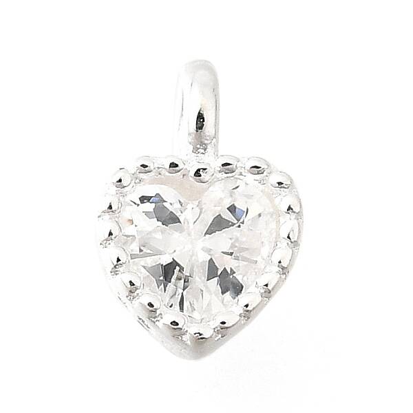 925 Sterling Silver Cubic Zirconia Charms