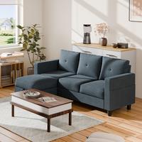 Walsunny 80'' Sectional Sofa Couch, L-Shaped Convertible sofa with Removable Pillows Cushions,wayfalr Reversible modular Sofa...
