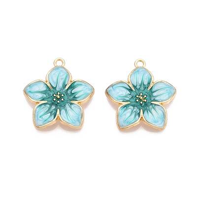 Rack Plating Alloy Enamel Pendants