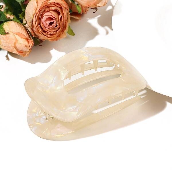 Oval Cellulose Acetate Claw Hair Clips