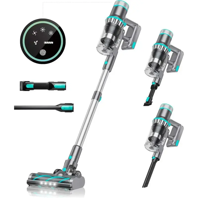 Belife BVC11 Cordless Vacuum Cleaner, 25Kpa Powerful Suction, Up to 45mins Runtime, Stick Vacuum Cleaners for Home Carpet Har...