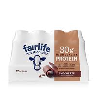 Fairlife Nutrition Plan 30g Protein Shake Chocolate 11.5 fl oz 12 pk High Quality Protein Shake with 150 Calories per Bottle ...