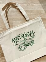 Canvas- Anti Social Book Club Tote | Bookish | Booktok | Book Lover Gift