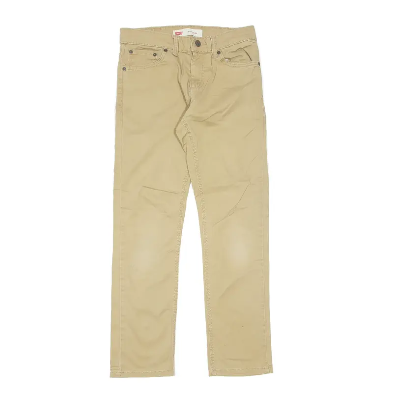 LEVI'S 511 Jeans Beige Denim Slim Straight Boys W27 L27