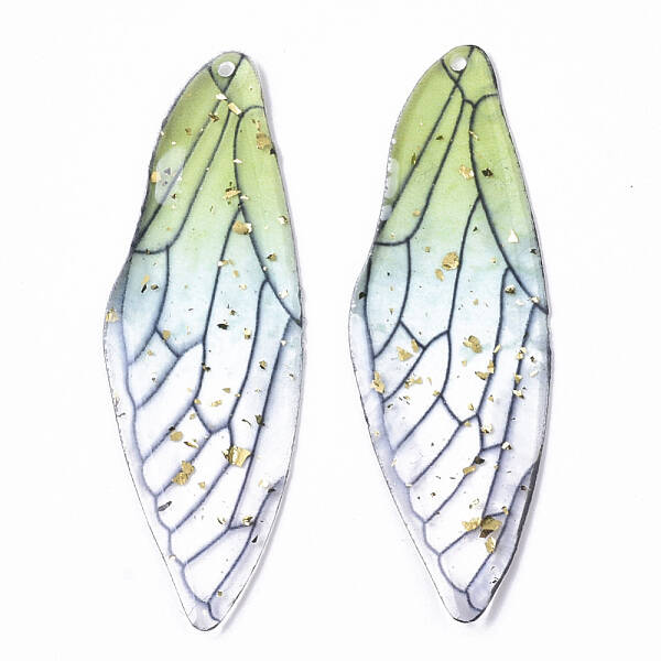 Transparent Epoxy Resin Big Pendants