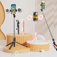 Selfie Stick Tripod , 360° Rotation & Dual Ring Fill Light, 70 Telescopic Pole, Remote Control, 4-in-1 Multi-Function Mode...