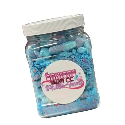 Queen Gringas Mini Cotton Candy or Tropical Squish Yums Candy - UK Origin Bonbon Chewy & Soft