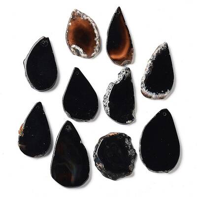 Dyed Mixed Shape Natural Agate Gemstone Big Pendants