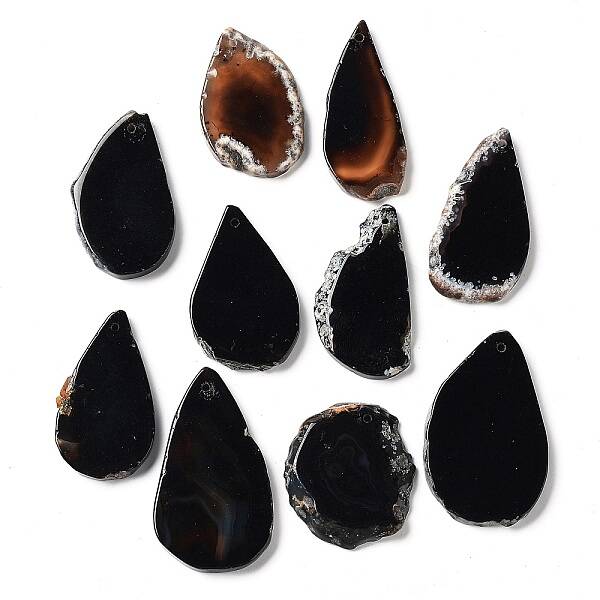 Dyed Mixed Shape Natural Agate Gemstone Big Pendants