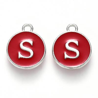 Platinum Plated Alloy Enamel Charms