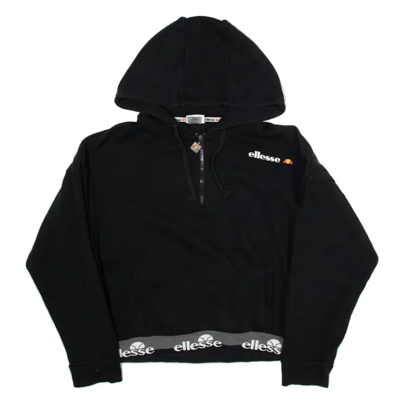 ELLESSE Mens Black Hoodie L