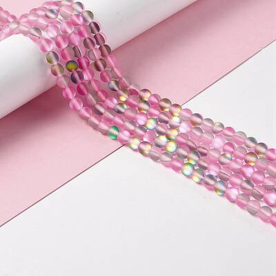 Synthetic Moonstone Beads Strands