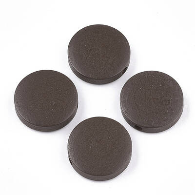 Painted Natural Wood Beads