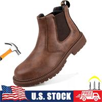 ork Boots for Men Women, Slip on Steel Toe lifesaver Boots Working Boots for Men Soft Comfortable Safety Boots Mens Work Boot...