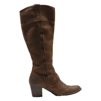 BORN High Boots Brown Leather Womens UK 6