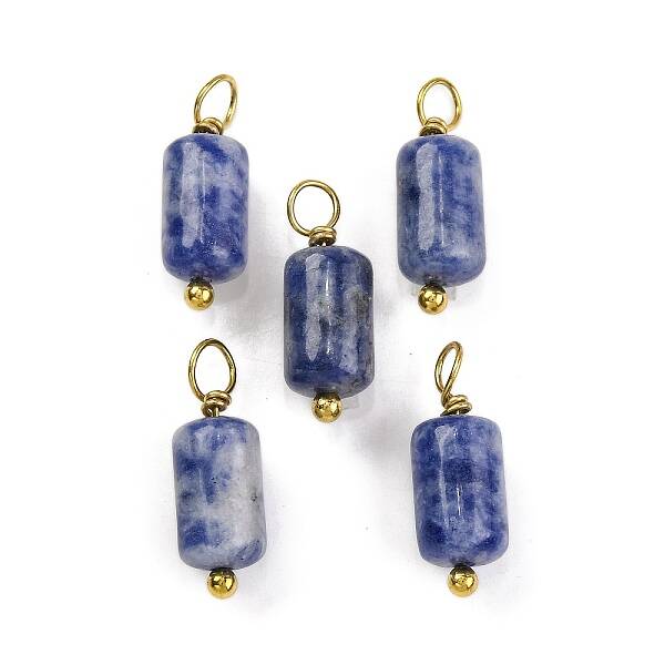 Natural Sodalite Cloumn Pendants