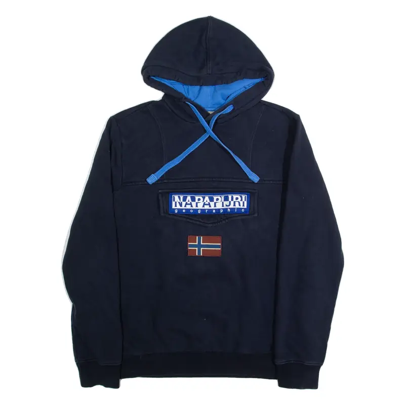 NAPAPIJRI Mens Blue Hoodie S