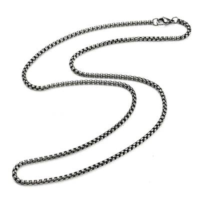 304 Stainless Steel Box Chain Necklace