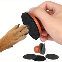 Round Pet Claw Drilling Board, 1 Set Pet Claw Care Tool, Pet Claw Drilling Board, Dogs Nails Grooming Drilling Tool, Nail Fi...