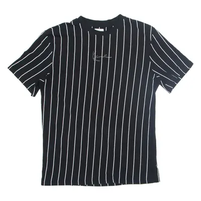KARL KANI Striped T-Shirt Black Short Sleeve Mens S