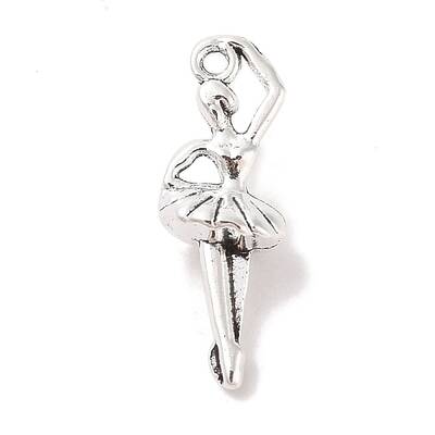 Tibetan Style Alloy Ballerina/Ballet Dancer Pendants