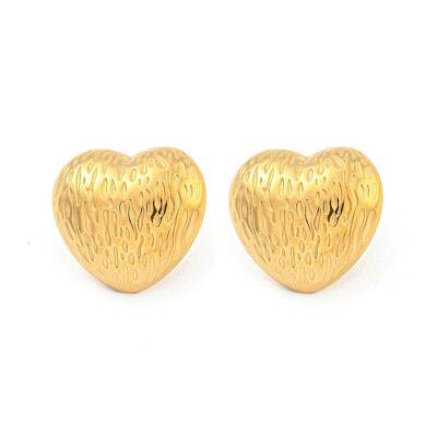 Heart 304 Stainless Steel Ear Studs
