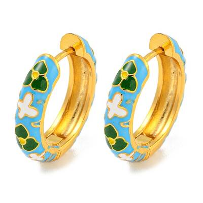 Rack Plating Brass Hoop Earrings