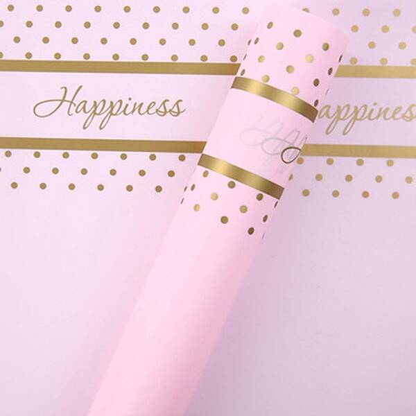 20 Sheets Word Happiness Waterproof Plastic Gift Wrapping Paper
