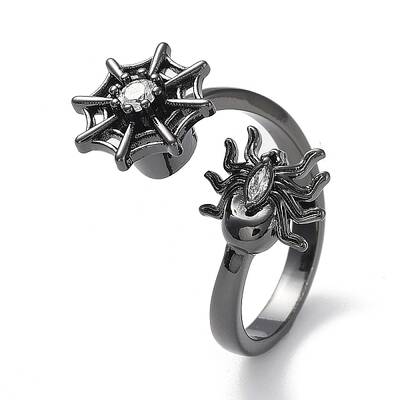 Rotating Clear Cubic Zirconia Cuff Rings