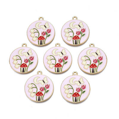 Alloy Enamel Pendants