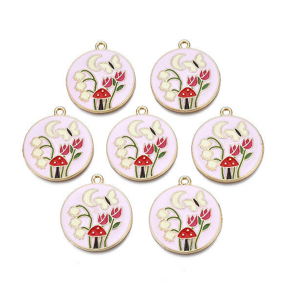 Alloy Enamel Pendants