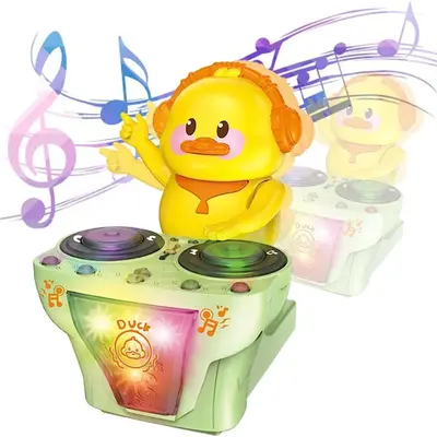 Interactive Dancing DJ Duck Toy, Cool Musical Baby Sound Toys, Gorgeous Music Playing DJ Duck, Perfect Gift for Kids for Xmas...