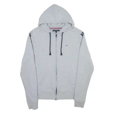 TOMMY HILFIGER Mens Grey Hoodie Full Zip M