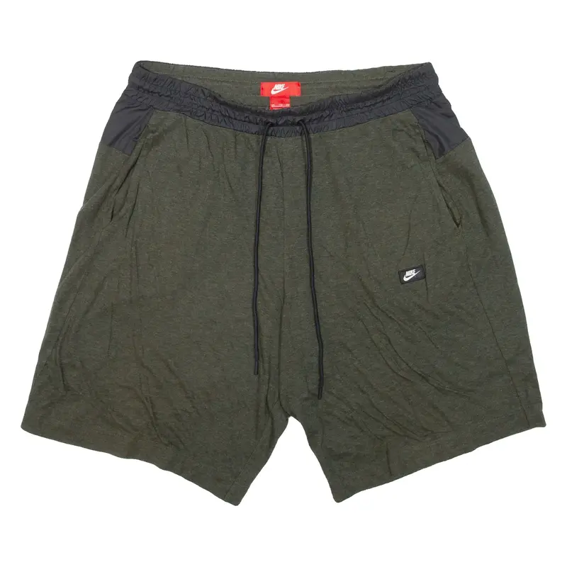 NIKE Mens Casual Shorts Green 2XL W38