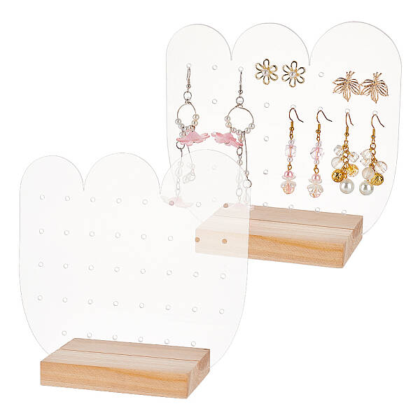 Transparent Acrylic Earring Diaplay Stands
