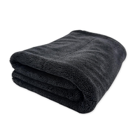 Extra Large Car Drying Towel - 1400 GSM Edgeless Twisted Loop Design - 70/30 Blend Microfiber Drying Towel for Cars, Trucks, ...