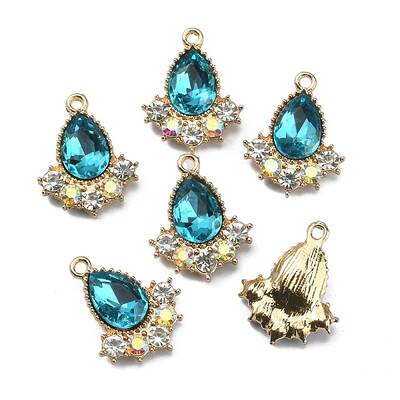 Glass Rhinestone Pendants