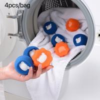 Reusable Hair Remover Laundry Ball Set, 4 Counts/set Summer Washing Machine Hair Catcher Dryer Ball for Clothing Dog Cat Pet ...
