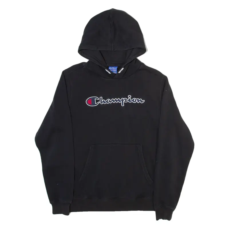 CHAMPION 15-16 Boys Black Hoodie 2XL