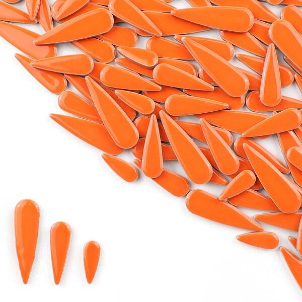 3 Styles Teardrop Shape Porcelain Mosaic Tiles